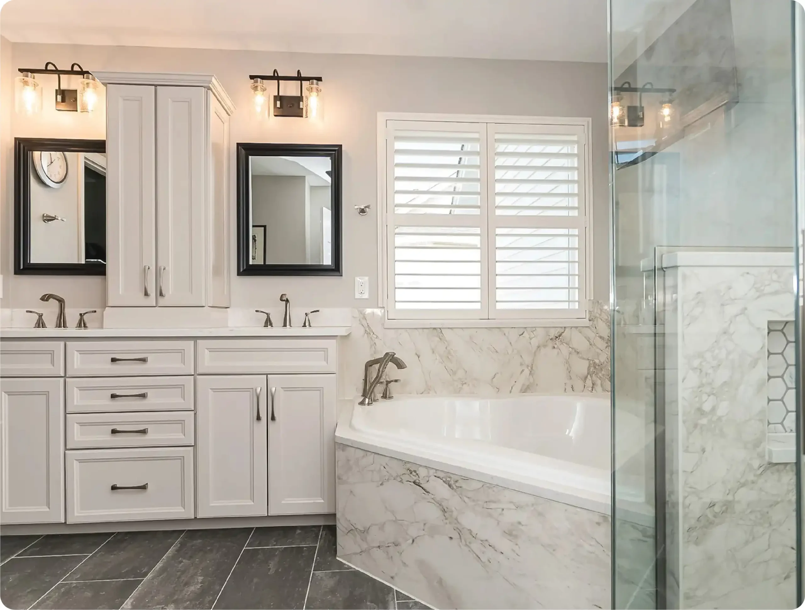 Bathroom tile installation service by Hubbell Handyman