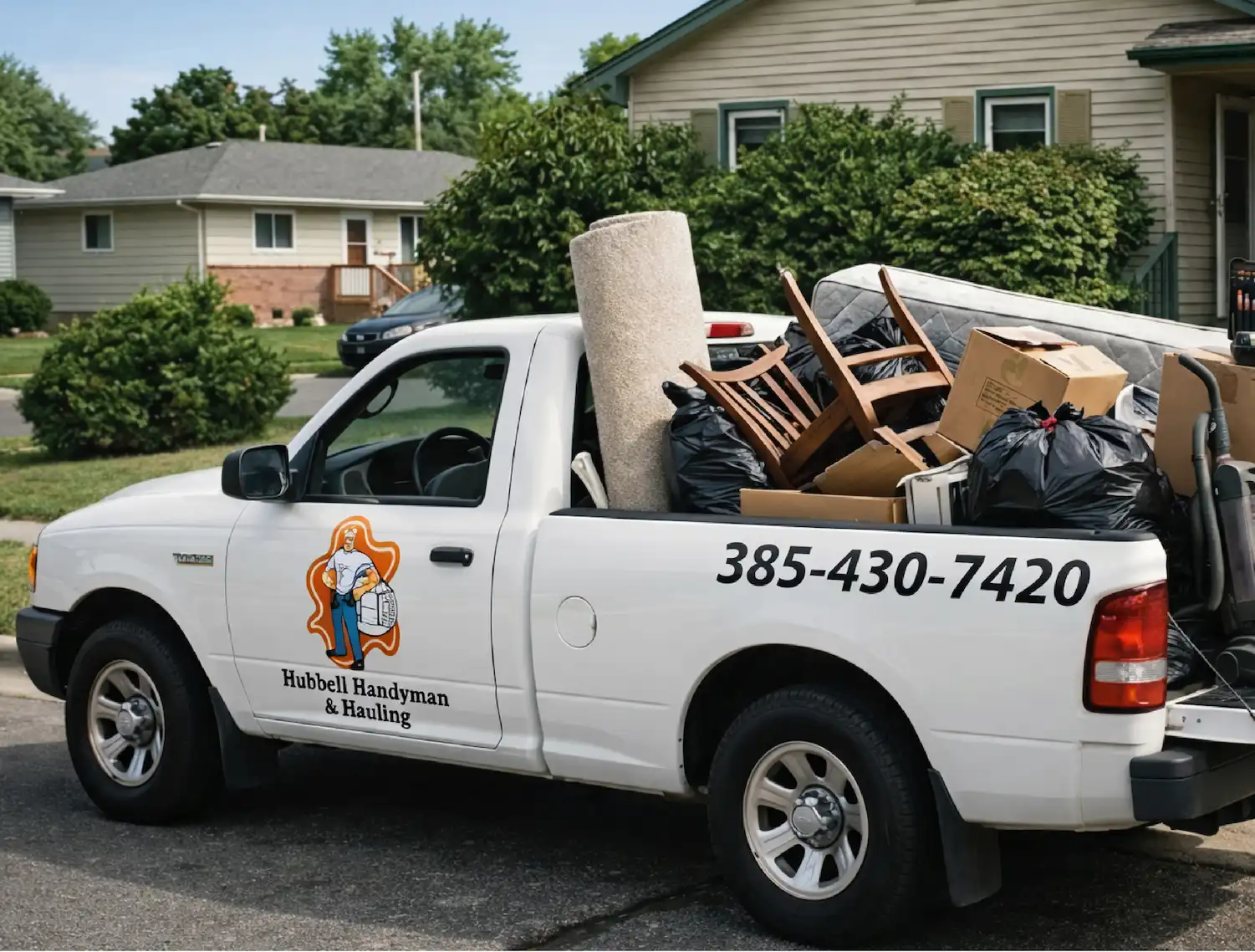 Hauling and cleanout service by Hubbell Handyman